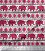 Soimoi Japan Crepe Satin Fabric Aztec & Tribal Elephant Ethnic Print Sewing Fabric Metre 42 Inch