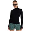 Women's Long-sleeved T-shirt 4F F419 Deep Black 4FWAW25TFLOF419 20S - XS/S