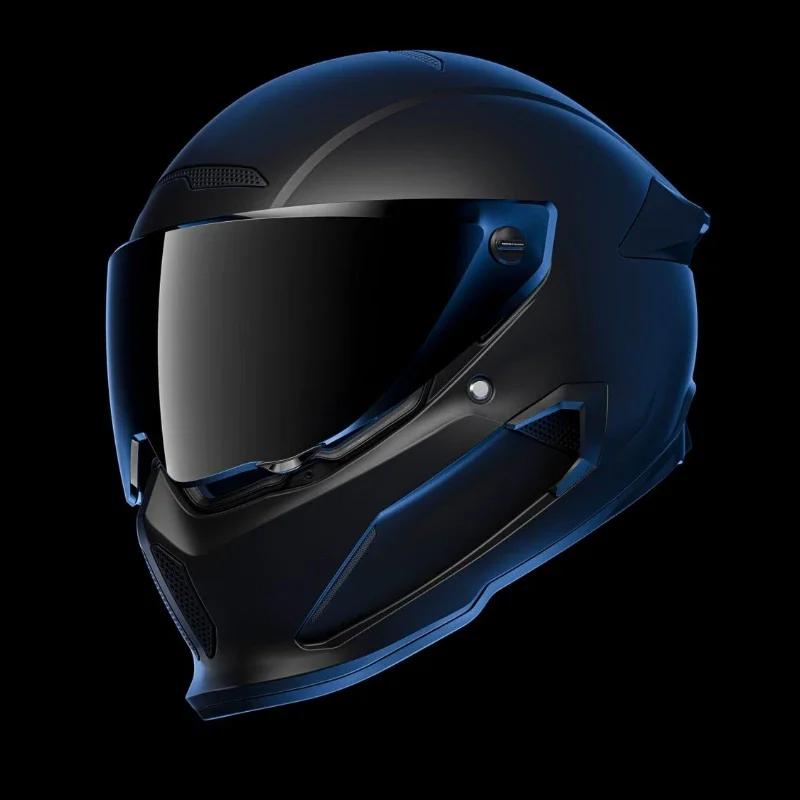 Motorcycle Helmet Visor Anti-UV PC Visor Lens ATLAS Model Dark Replacement Visor for RUROC ATLAS 3.0 4.0 Only Suitable for M L