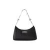 Fila Biscuit Bag Hobo Shoulder Versatile Large Capacity Fashion Casual Simple Daily Zipper Crescent Bag Chain Convenient Carry Design F13W428172FBK