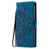 Custodia in Pelle con Totem Goffrato per Samsung Galaxy S26 S25 Edge S24 S23 FE S22 Ultra S21 S20 Plus Note20 Copertura a Portafoglio Flip
