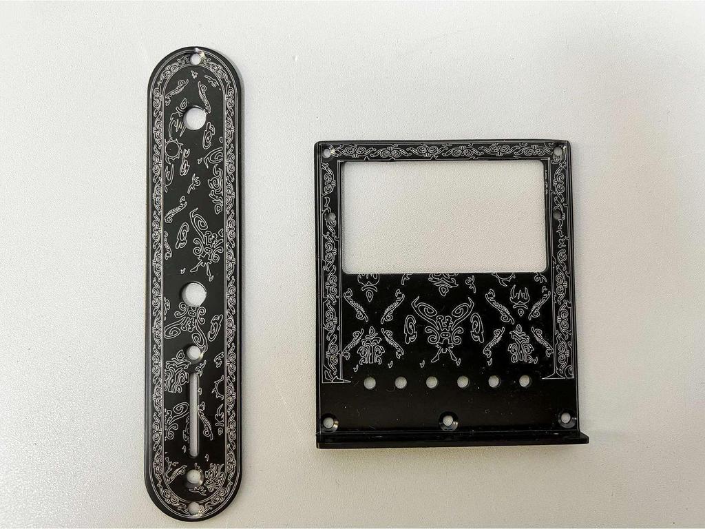 High-Grade TL Roller Tremolo Bridge with Printed Pattern for Electric Guitar