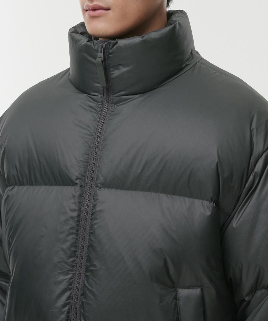 Musinsa Standard Ripstop Down Puffer Short Padded Jacket [Khaki Gray]