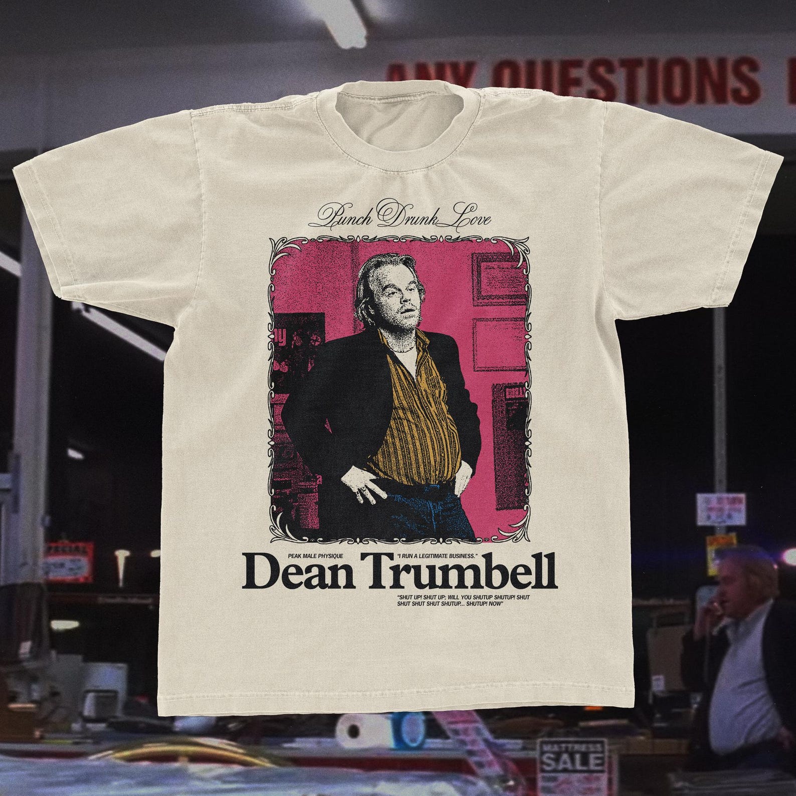 Punch Drunk Love tshirt, Dean Trumbell shirt, Unisex garment-dyed Comfort Colors, heavyweight t-shirt, Paul Thomas Anderson S