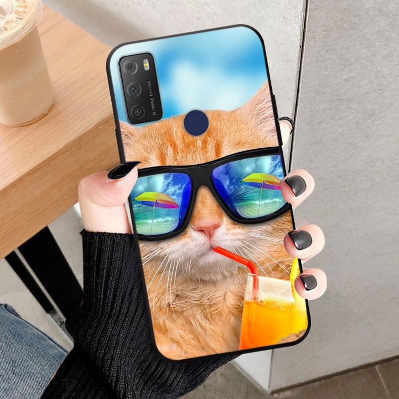 For Alcatel 1S 2021 Cases 6025H 6025D Wolf Lion Soft TPU Silicone Phone Cases For Alcatel 1 S 2021 Back Cover Bumper Funda Coque