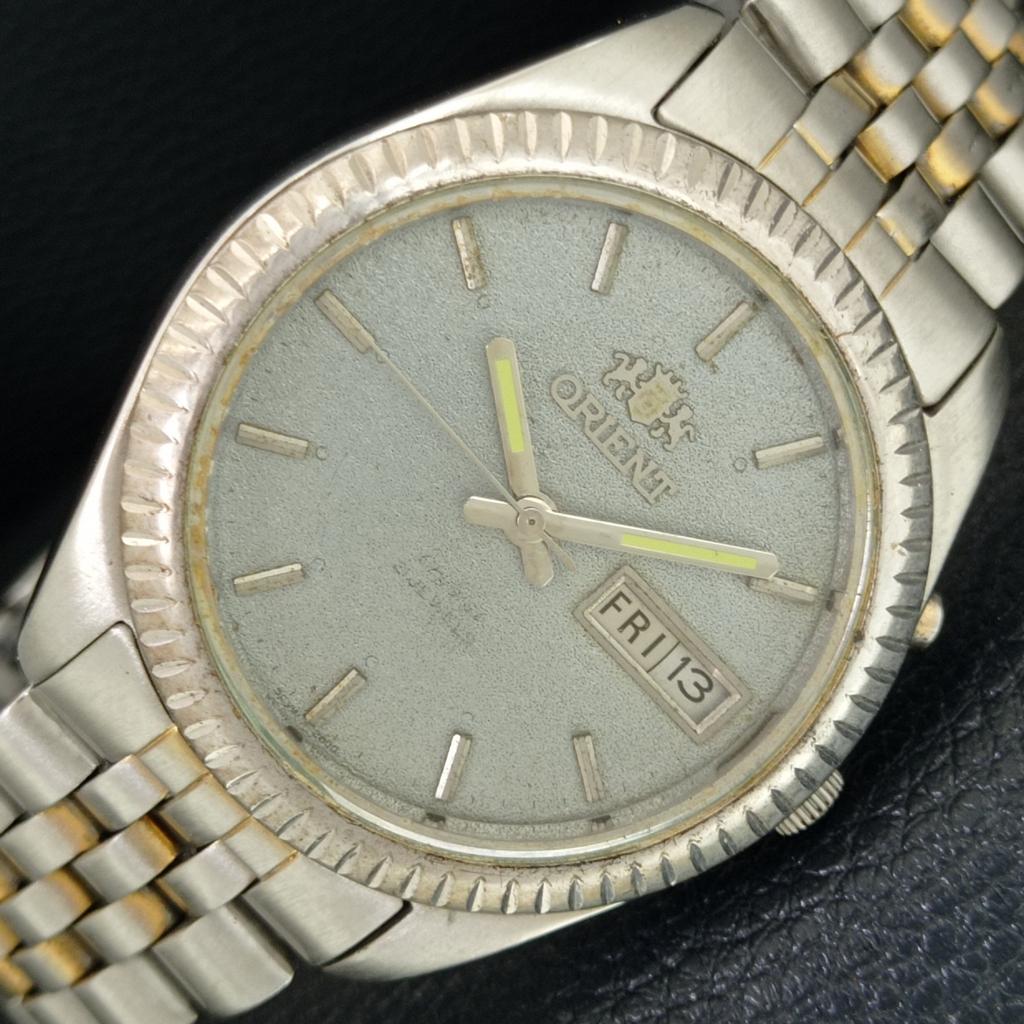 ОРИГИНАЛЬНЫЕ ВИНТАЖНЫЕ МУЖСКИЕ ЧАСЫ ORIENT CRYSTAL AUTOMATIC 46941 ЯПОНИЯ a705034-1