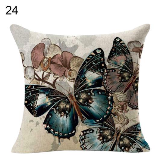 45x45 см квадратный узор бабочки наволочка наволочка домашний декор дивана 24