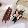 Elegant Retro Heart Hair Claw Clip In Stylish Acetate For Fashionable Women
