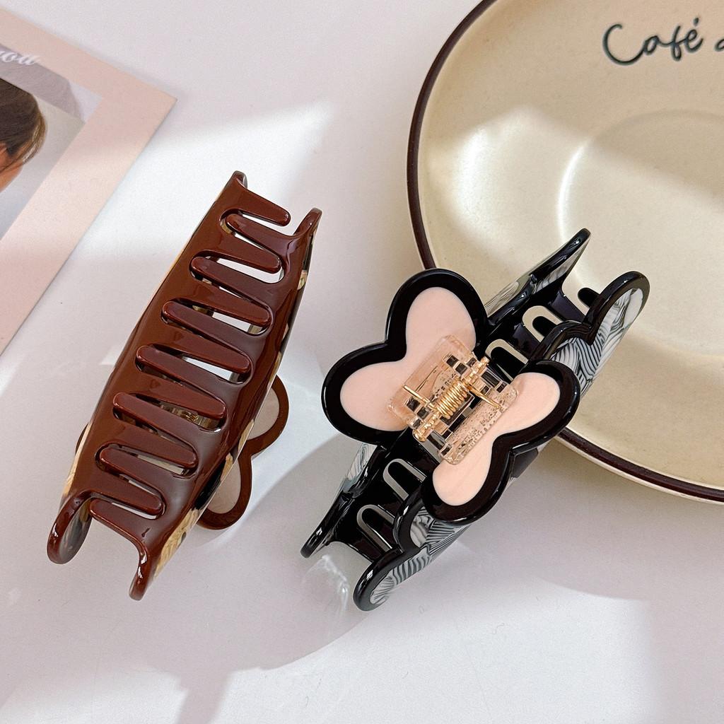 Elegant Retro Heart Hair Claw Clip In Stylish Acetate For Fashionable Women