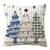 Home Decor Merry Christmas & Snowy Winter Pillows Pattern Cushion Cover Suitable For Sofa Bedroom Car Pillow Cover