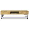 Vidaxl Szafka Pod Telewizor, 120 X 35 X 35 Cm, Lite Drewno Tekowe