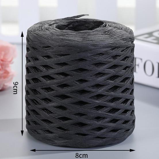 200M Natural Raffia Straw Yarn For Knitting Crocheting Paper Threads Friendly Paper Yarn DIY Handmade Summer Sunhat Beach Bag