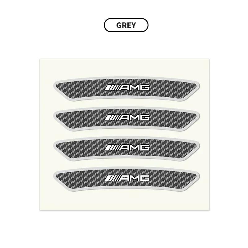 VCEJ1 4pcs Car Badge Wheel Hub Wheel Brow Decal For Mercedes Benz Amg W204 W213 W205 W211 W212 W176 W205 W203 Car Styling Accessories