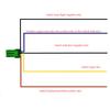 Car Dual Key Switch Dualradar Power Supply LED Headlight Switch Button For Mitsubishi ASX LancerEX Pajero V73 V93 V97