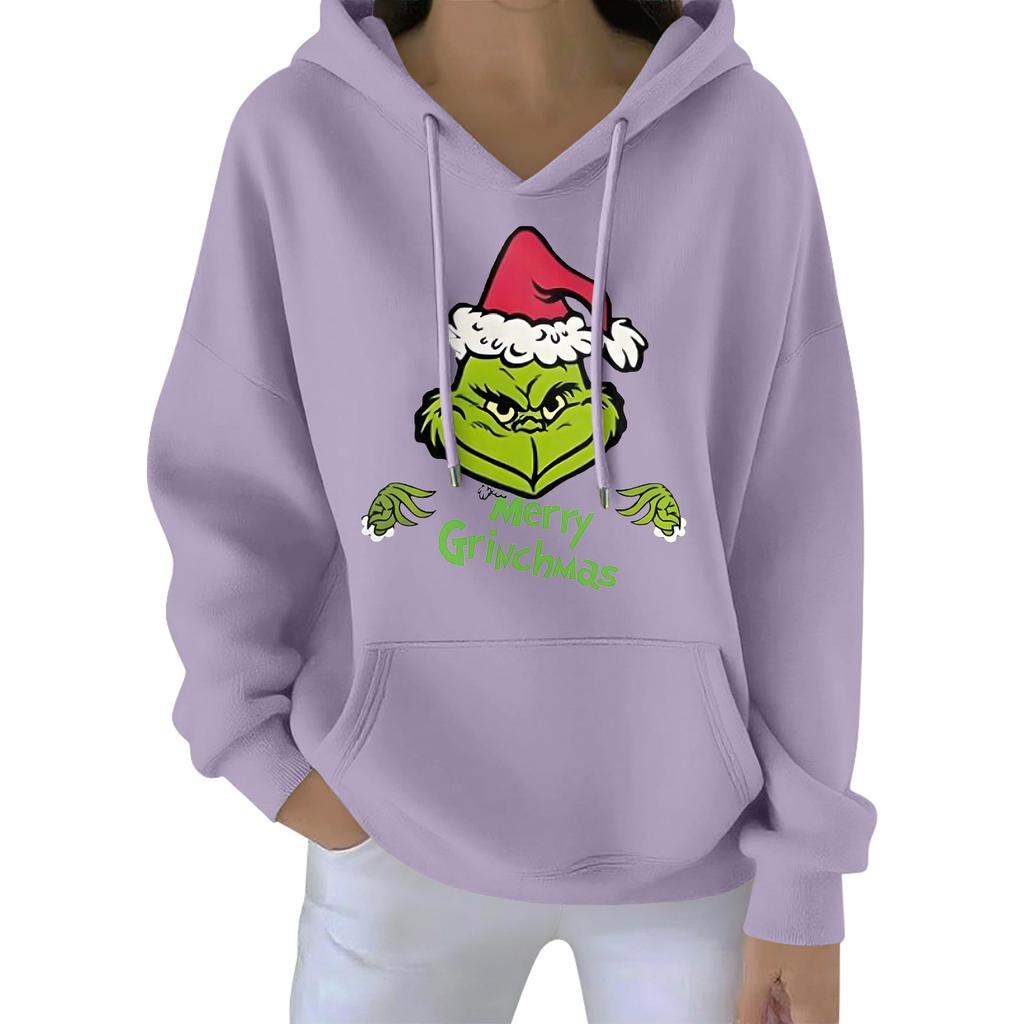 Julehettegenser for kvinner Morsom Søt Juleferie Genser Pullover