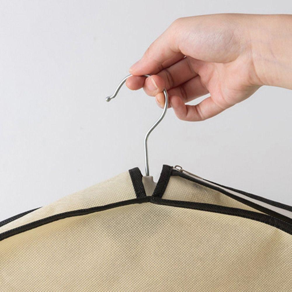 Foldable Clothes Compression Storage Bag Transparent Hanging Garment Protector  Clothes