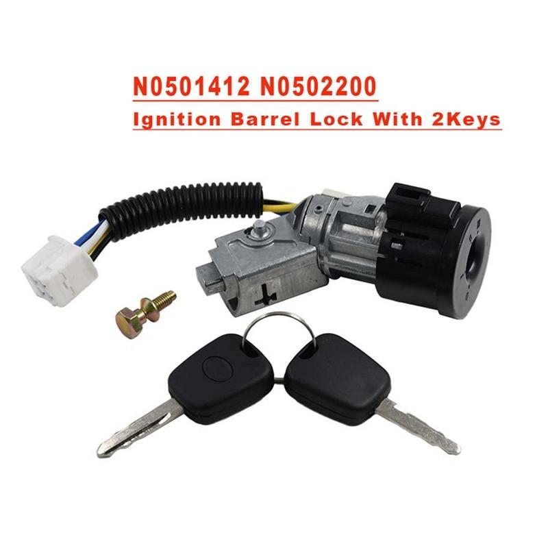 Geeignet für Peugeot 107 Citroen C1 Toyota Aygo N0501412 N0502200 Zündschlosszylinder mit 2 Schlüsseln