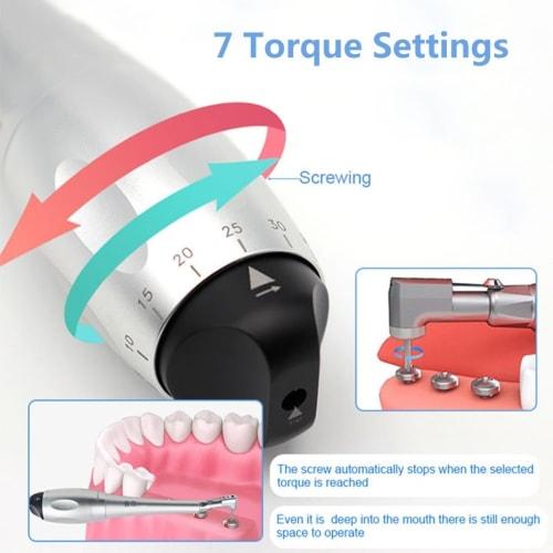 Dental Universal Implant Torque 16-Piece Driver Wrench with Spare Latch Head