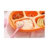 WeAKids Sugar Sugar Whale Plate, Orange, Single Item, Popular Korean Parenting Items