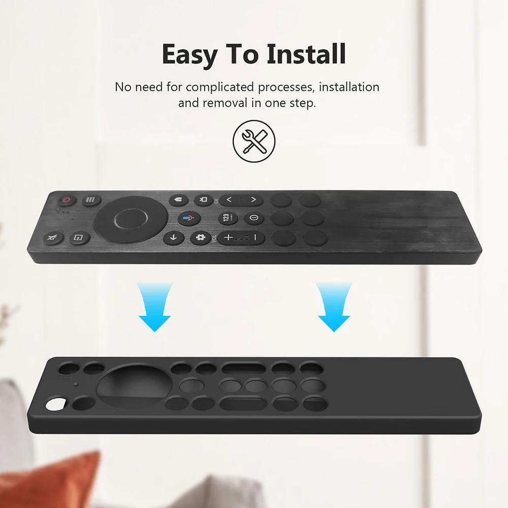 For TCL RC923A/RC813A Silicone Remote Control Case with Lanyard Drop-Proof RC Protective Cover Anti-Scratch Television RC Shell