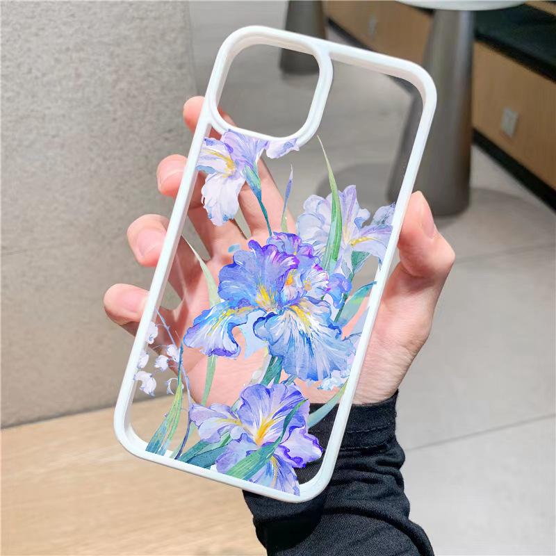 Flower Tulip Printing Phone Case for IPhone 15 Pro Max 11 12 13 14 8 7 Plus SE 2020 X XR XS Shockproof Bumper Cover