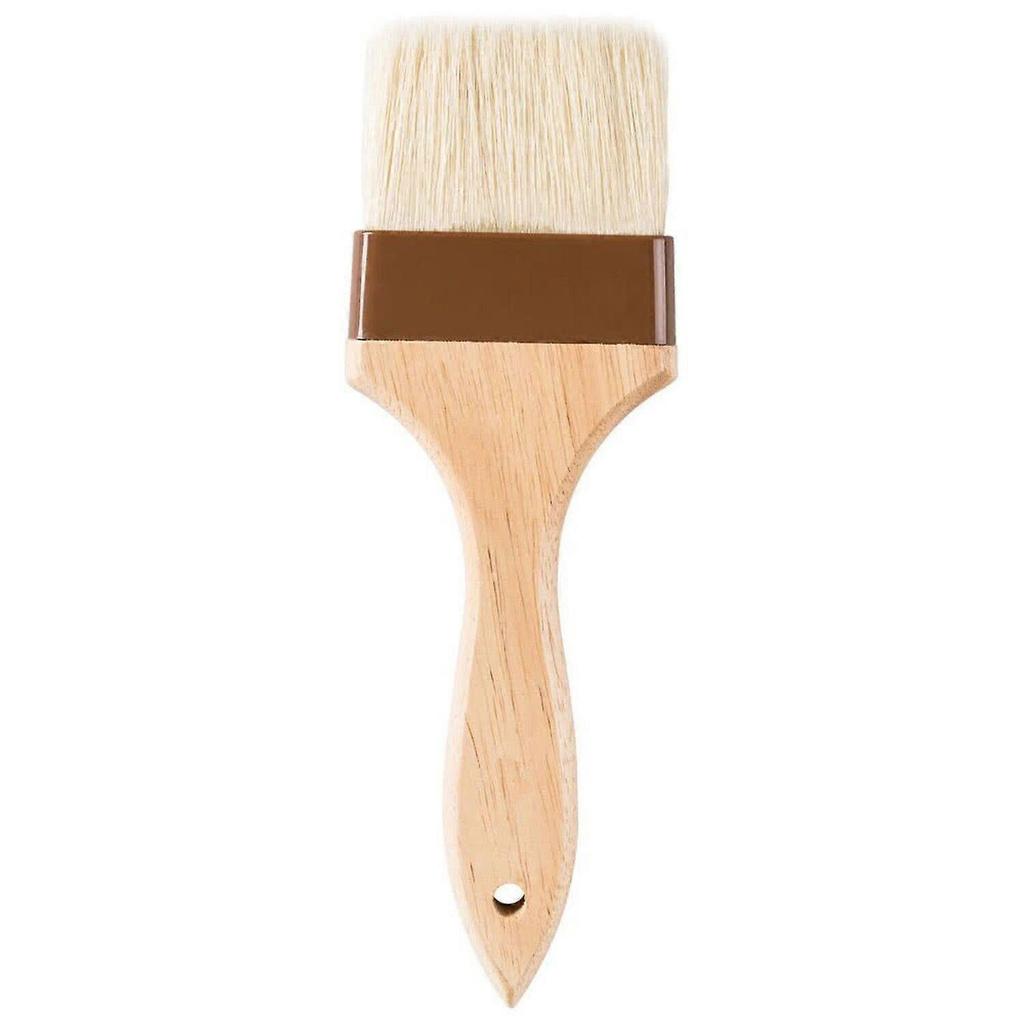 3-Inch Wide Pastry Brush with Boar Bristles and Hardwood Handle, Basting Brush