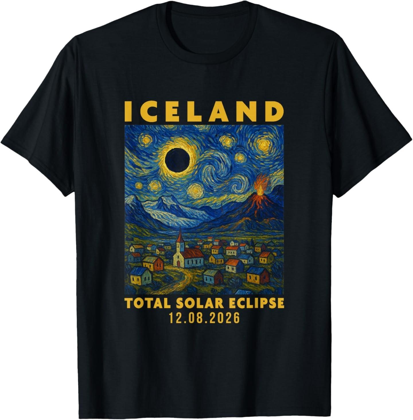 Iceland Total Solar Eclipse 2026 T-Shirt S разноцветный