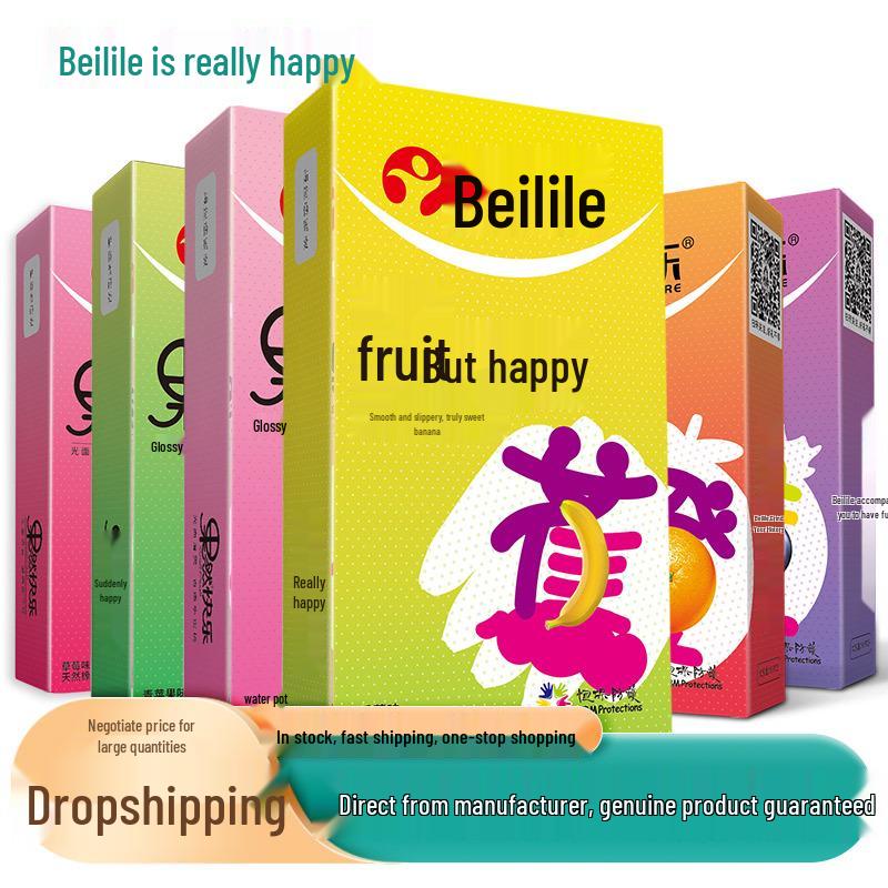Beilile Happy Super Thin Fruit-Flavored Condoms, Family Planning Products