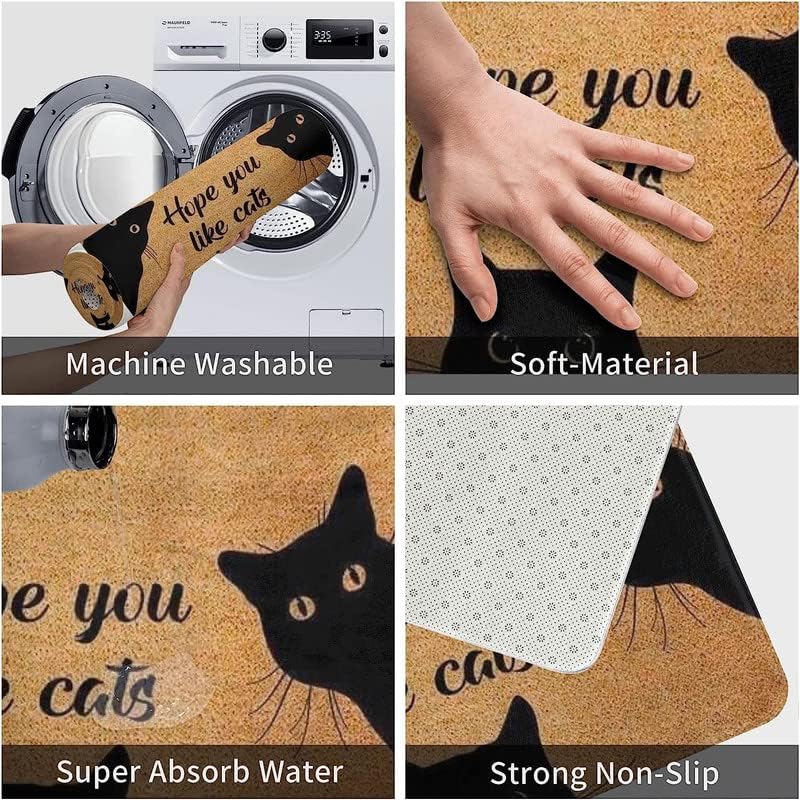 German Shepherd Door Mat - We Know You Are Here Dogs Welcome Mat - Funny Home Kitchen Bedroom Doormat 18x30 Inch