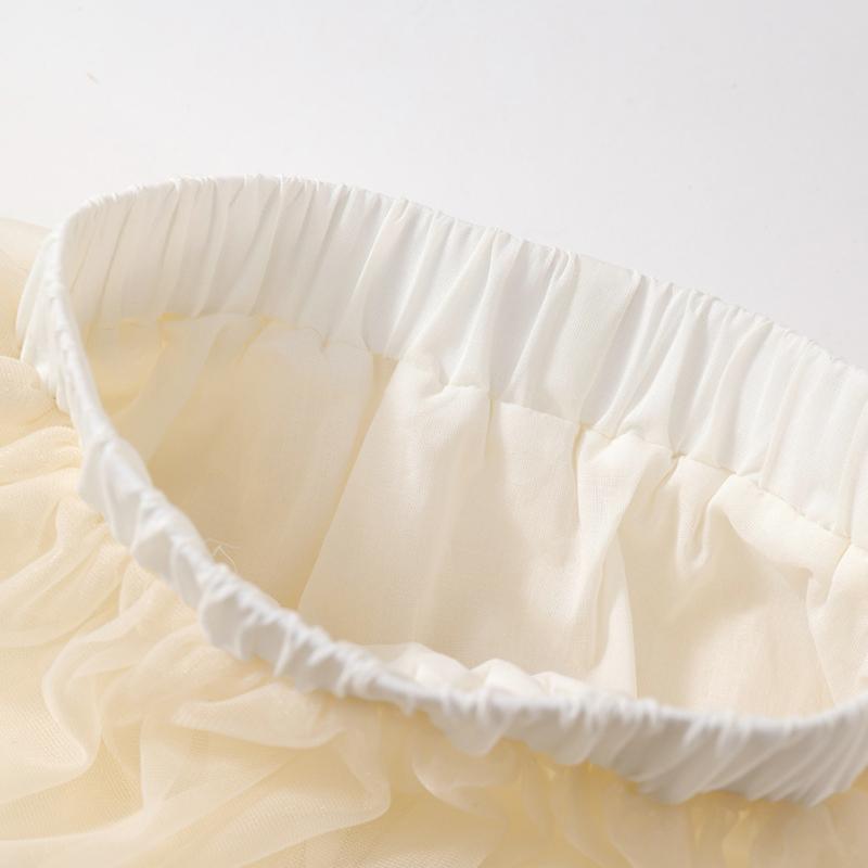 Mädchen Mesh TUTU Rock 2025 Sommer neu Kinder süße Prinzessin flauschiger Kuchenrock