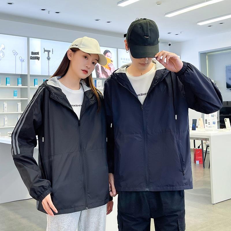 Men's Plus Size Casual Hooded Trench Coat - Autumn Loose Fit 40D Nylon Jacket