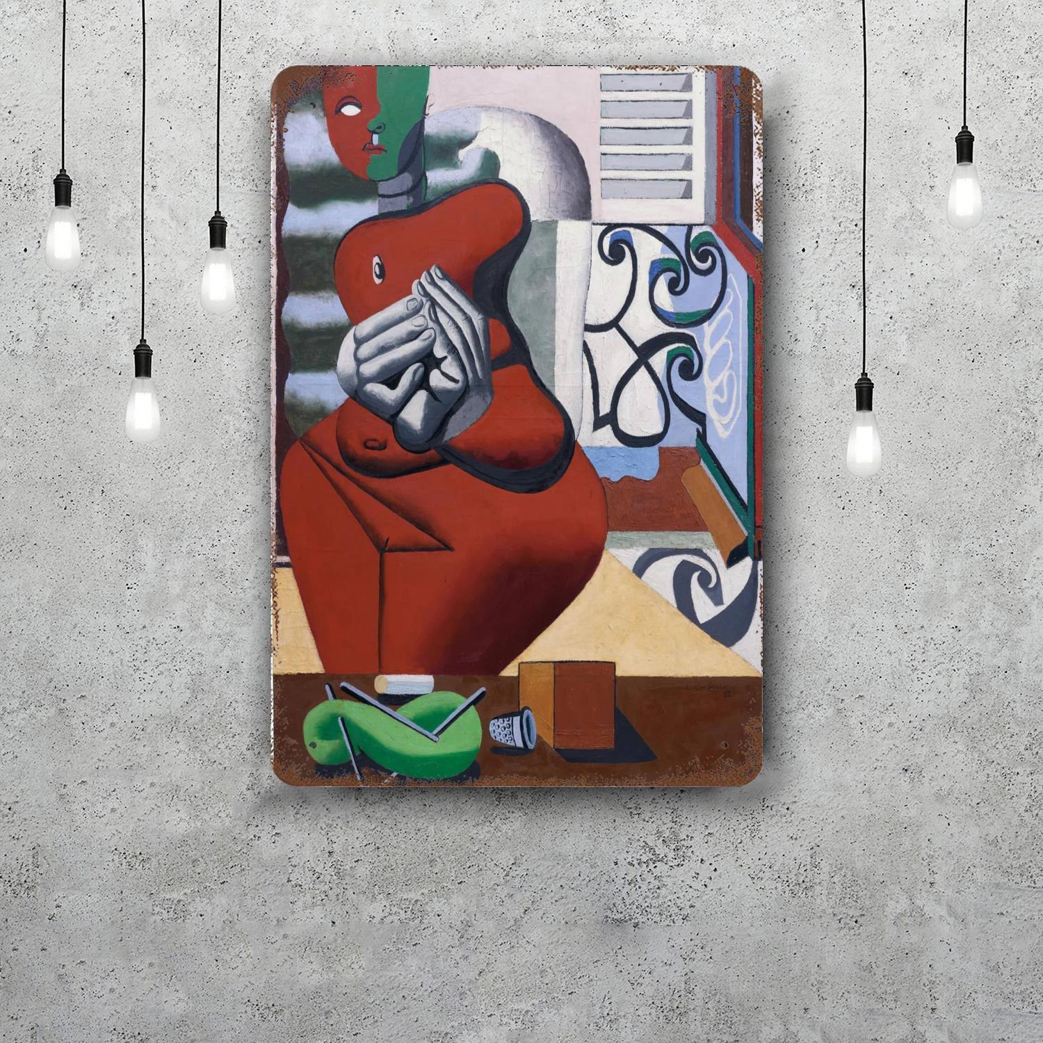 

corbusier Metal Signs wall decor Vintage Tin Signs Captain Metal Poster Decor for Bar Pub Club Wall Decoration 20x30cm（7.8x11.8inch）