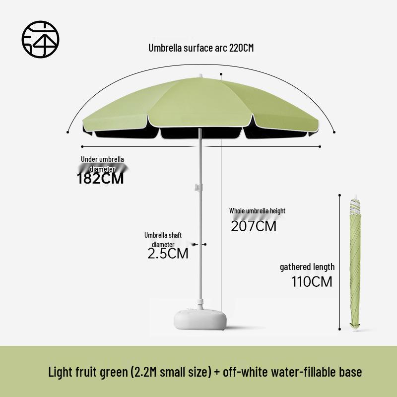 Large Outdoor Sunshade Commercial Stall Umbrella