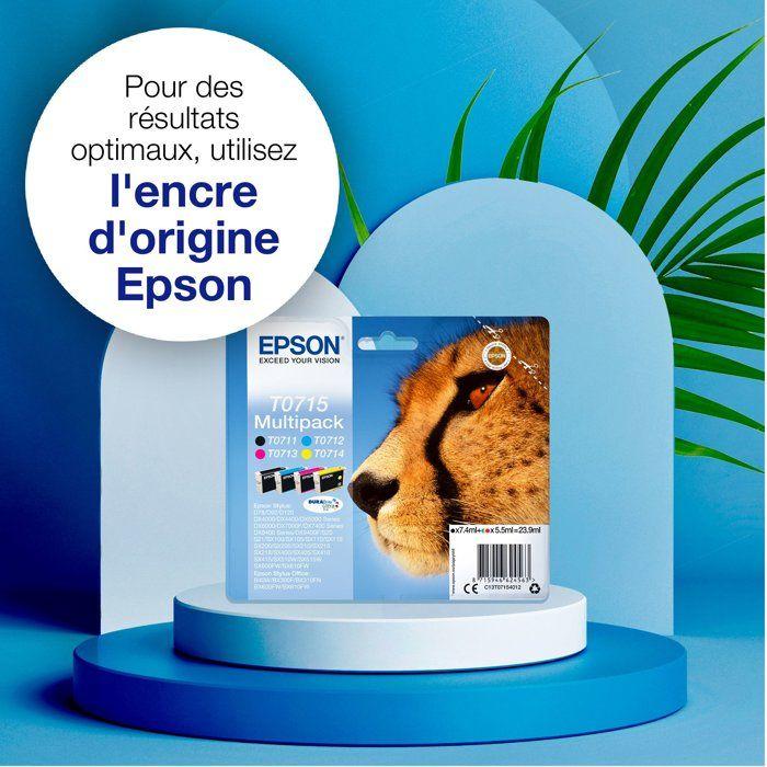 EPSON Multipack T0715 - Cheetah - Black, Cyan, Magenta, Yellow (C13T07154012)