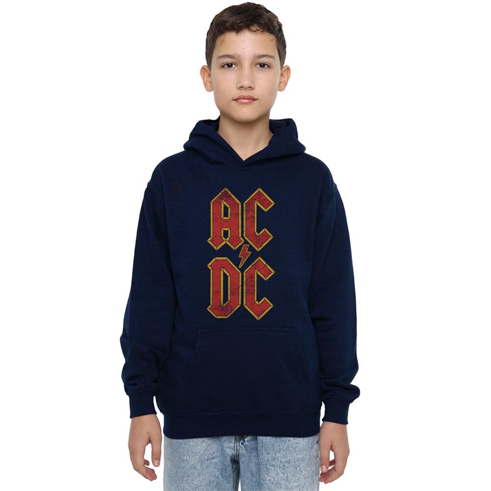 AC/DC Childrens/Kids Logo Stack Pull Over Hoodie