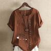 Women's Fashion Cat Letters Prined Short Sleeve T-shirt Loose Cotton Shirt Casual Loose Summer Blouse Tops Plus Size