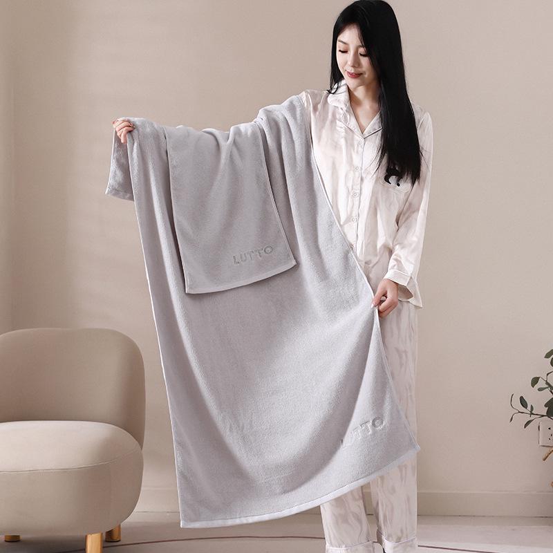 

Полотенце банное из чистого хлопка класса А, мягкое, впитывающее, вышитое - Роскошное, утолщенное для взрослых 70*140cm