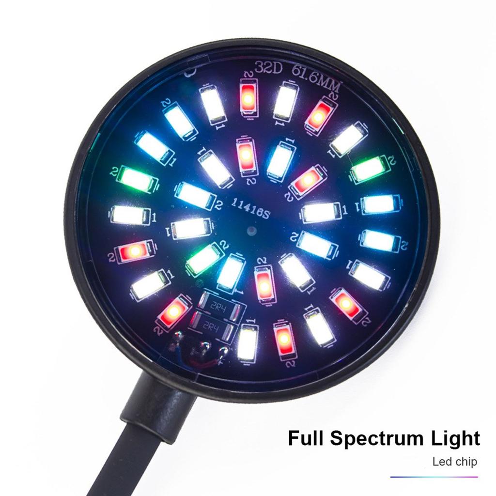 Aquariums LED Light 6/7w LED for Small Size Fish Tanks Clip On Type Aquariums Light with Clip Adjustable Light Color