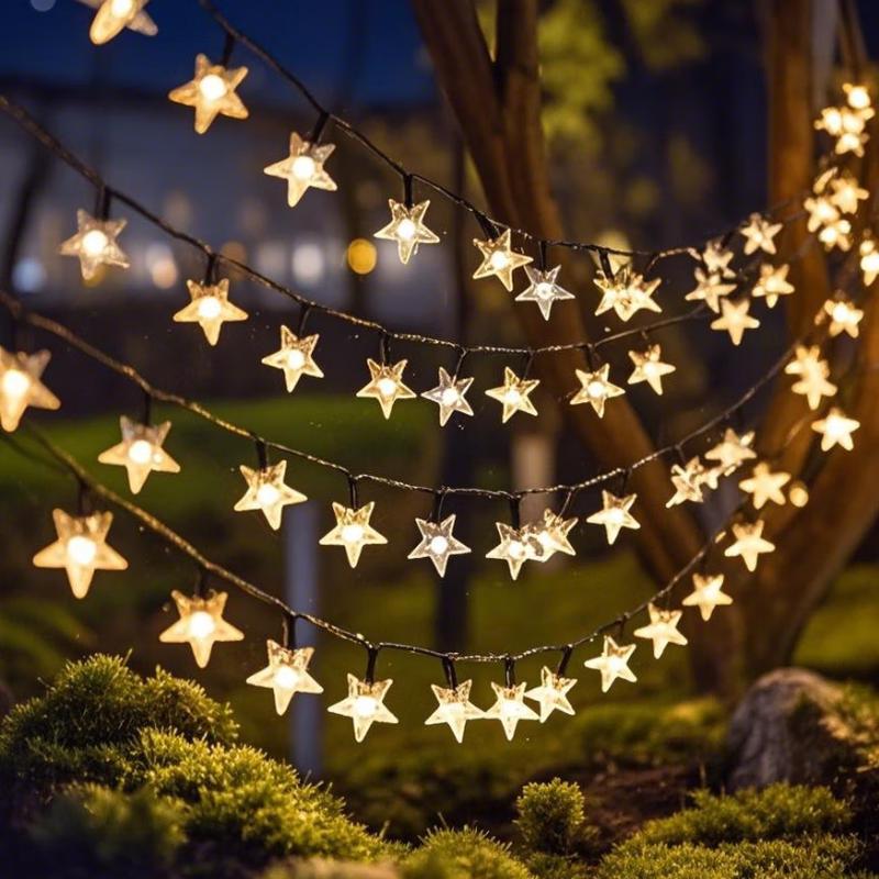 Shixun Outdoor Solar Star String Lights