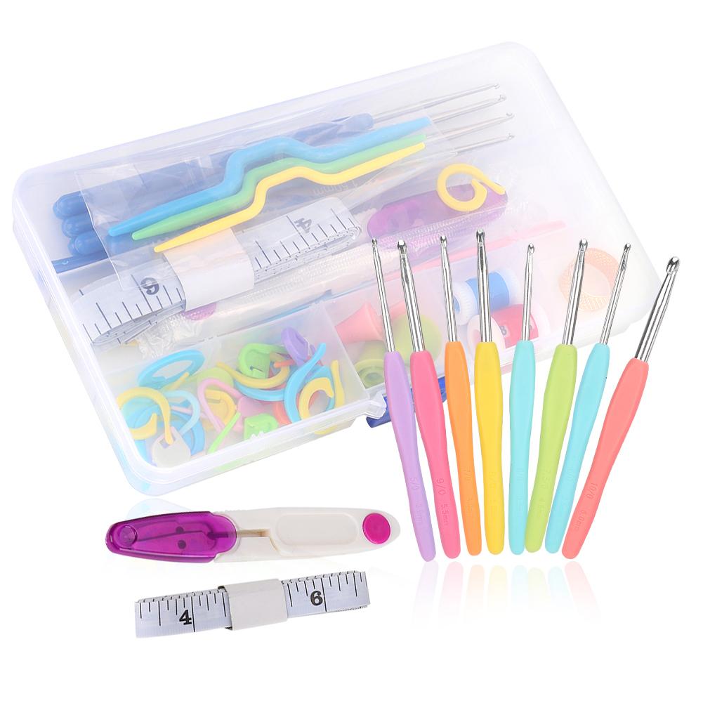 

Набор для вязания крючком для дома, швейная игла, рулетка, ножницы, напёрсток, инструмент для самостоятельного шитья, аксессуар