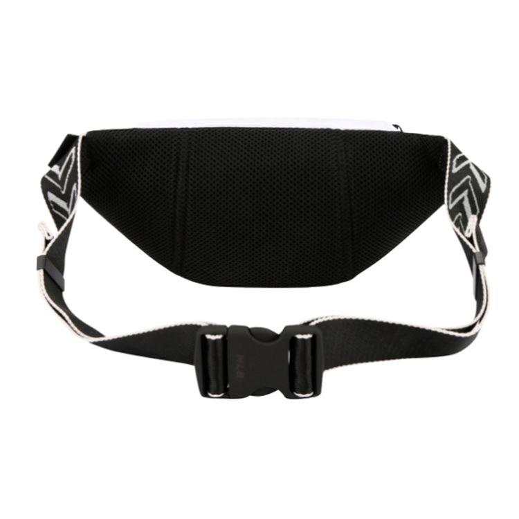 MLB New York Yankees Logo NY Zipper Canvas Waist Bag Unisex Waist Bag White 32BGCS111-50W