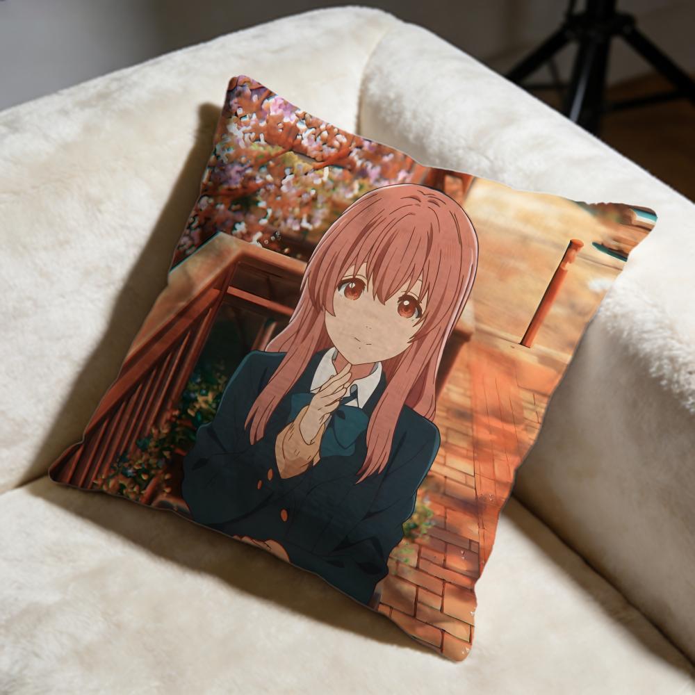 Popular AASilent Voiceew Cushion Cover Soft Decorative Pillow Case Suitable for Bedroom Sofa Car Travel Use