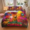 Set Copriletto Stampa Maledizione Scooby Doo 3 Pezzi Ultra Morbido, Traspirante e Confortevole con Design Elegante per Arredamento Camera da Letto e Camera degli Ospiti 1 Copri an
