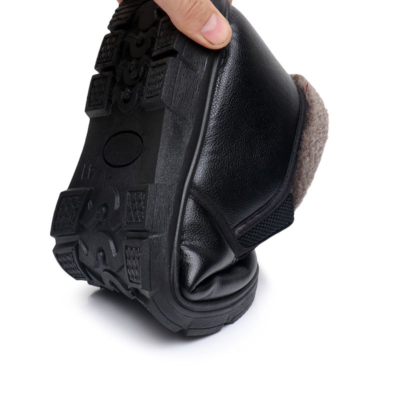 Men Winter Ankle Snow Boots Warm Plush Sneakers Sports  Outside Casual Comfort Warm Velvet Shoes for Men Fur Boots