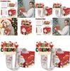 Christmas Santa Claus Collection Box With Red Gradient Paper For Holiday Party Decor And Gift Giving