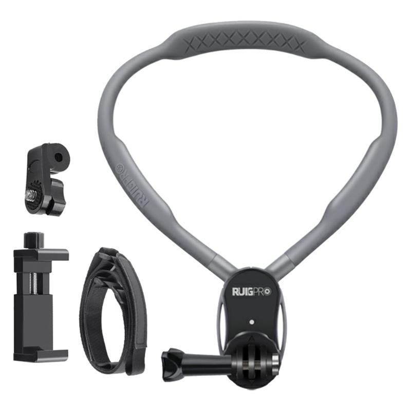 Magnetic Neck Mount Neck Strap for Camera 360Degree Angle Adjustable Body Mount Lightweight Magnetic Neck Support