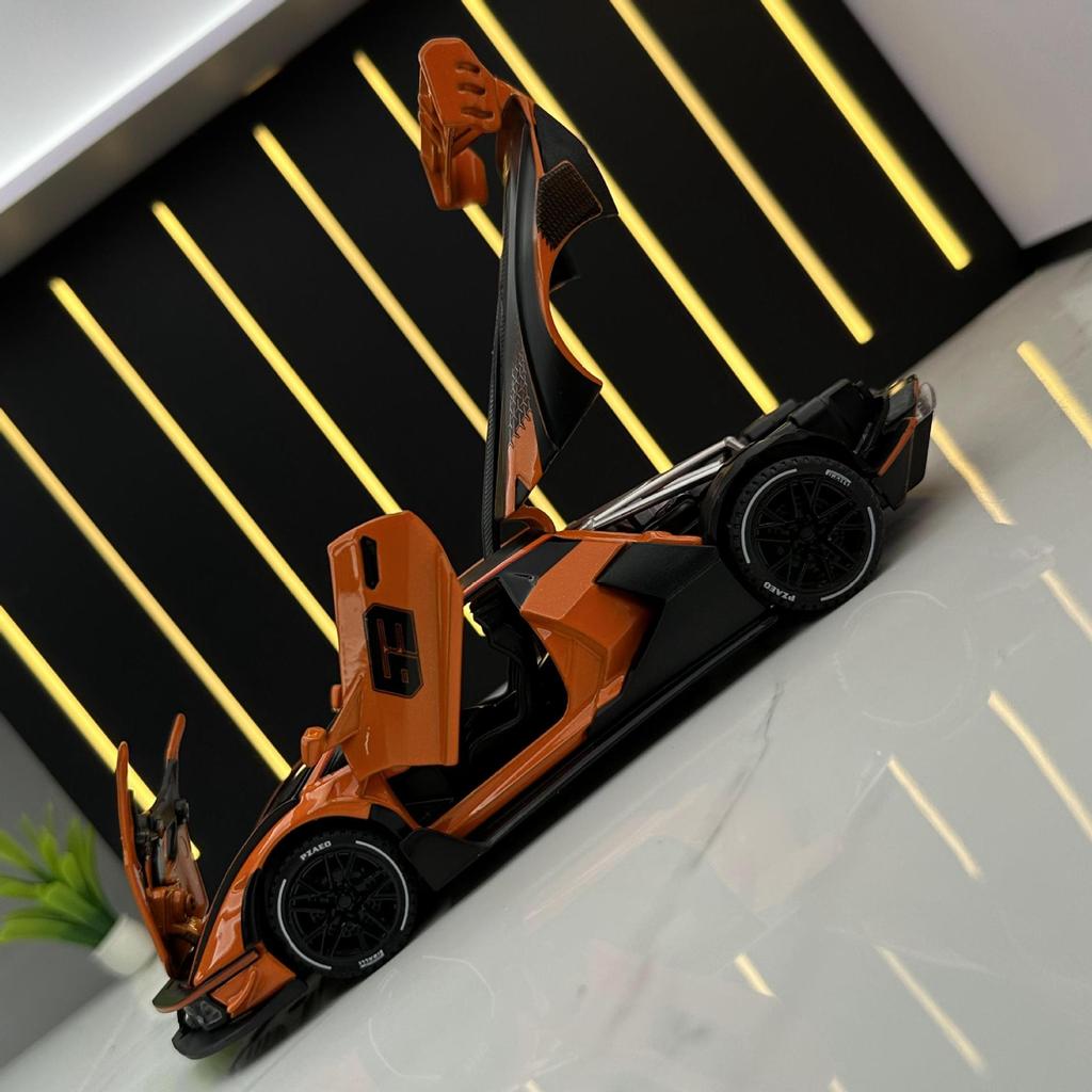 1:32 Lamborghini SCV12 Sports Car High Simulation Diecast Metal Alloy Model Car Sound Light Pull Back Collection Kids Toy Gifts