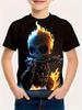 Kids Clothes Boys Tshirt Short Sleeve 3D Skull Print Children Summer Clothes Creative Stylish Streetwear Round Neck Girl Clothes