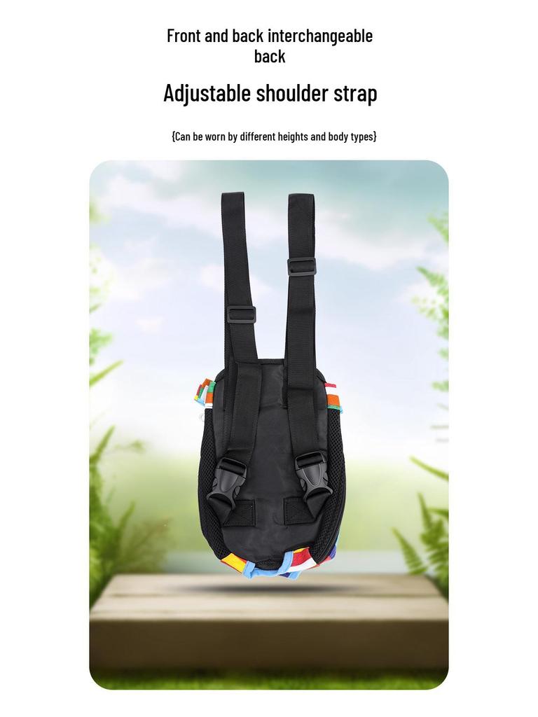 Portable Mesh Backpack for Small & Medium Dogs and Cats - Breathable Travel Carrier