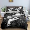 Divination Theme Duvet Cover Set Polyester Bedding Set Moon Sun Constellation Pattern King Queen Twin Size For Boys Girls Teens